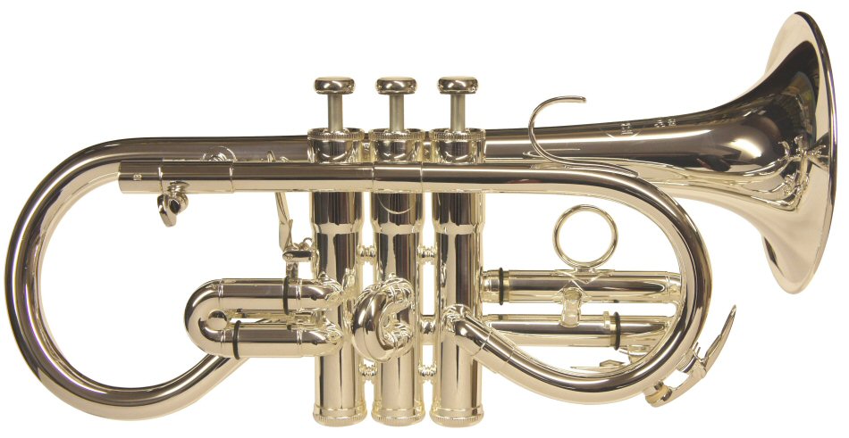 Besson Sovereign Soprano Cornet. Available in lacquer or silver plate