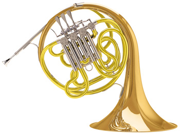 Conn French Horns 10DRS French Horn. Symphony in F/Bb (reversible) .468" (11.89mm) bore 12" (305mm) standard throat rose brass screw bell‚ 1st branch & leadpipe‚ tapered rotors & bearings‚ lacquer finish‚ 7BW mouthpiece‚ 7514L deluxe hardshell case. Geyer-style horn (change valve follows main valves). A slightly darker sound than 10D but withsame overall playing characteristics. Full warranty. (Shown without screw bell)" 