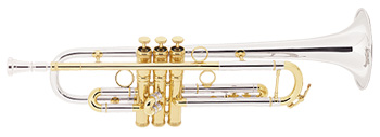 Conn 1BS Vintage One Trumpets. Vintage One, Bb, combines the best of classic C.G. Conn trumpets with a modern design. .459"(11.66mm) bore, one-piece hand-hammered Sterling silver bell with bright lacquer finish, 46 standard leadpipe, two tuning slides, Monel pistons, Modular Valve Weight (MVW) system kit, 1-1/2C CKB mouthpiece, 7910L double case 