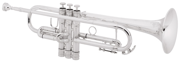 Conn 52BSP Trumpets. CONNstellation, Bb, .462" (11.73mm) bore, 4-7/8" (124mm) seamless bell, monel valves, reverse leadpipe, rounded main tuning slide crook, heavy top and bottomvalve caps. 3C mouthpiece, deluxe case.