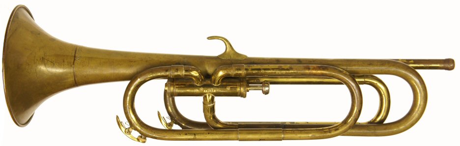 Leedy & Ludwig Bugle in G & D. C1930s. Good condition. Instrument only. Uses a trumpet mouthpiece Price £299.00