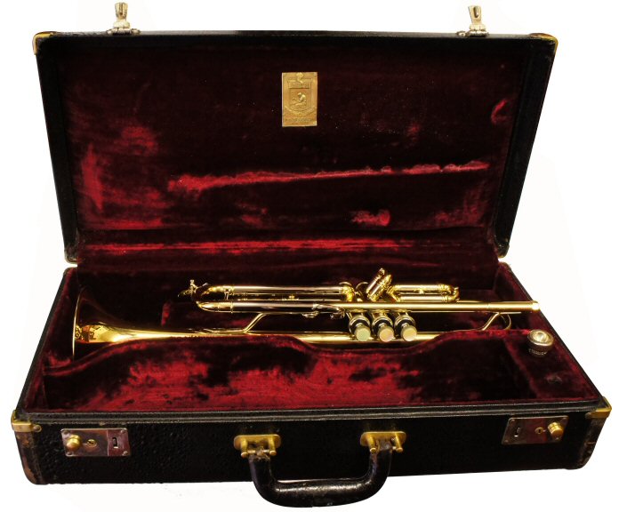 Bach StradivariusTrumpet. New York C1941. Medium bore with 37 bell. Fully reconditioned. This is an early pre Mount Vernon Bach in remarkable condition. Pre Mount Vernon 10½C included. Price £2550.00