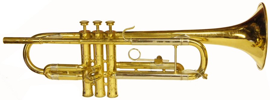 Buescher Super 400 Trumpet C1957. Valves are tight & all slides move. Some pitting & wear to the lacquer. Good playing order. Instrument only
