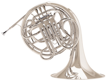 Conn 8D Double French Horns. CONNstellation, in F/Bb, .468" (11.89mm) bore, 12-1/4" (311mm) large throatbell, all nickel silver, tapered rotors and bearings, fully mechanical changevalve, adjustable levers, lacquer finish, 7BW mouthpiece, deluxe hardshell case