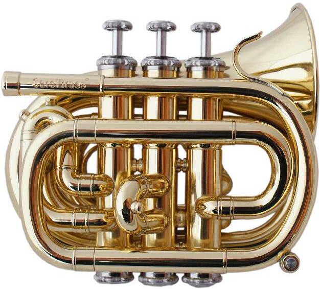 CarolBrass CPT-1000-YSS Mini Pocket Trumpet