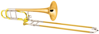Conn 88H-CL Trombone. Symphony‚ .547" (13.89mm) bore with patented CL2000 F rotor system‚ open wrap‚ .562" (14.27mm) bore through F attachment‚ 8-1/2" (216mm) rose brass bell & outer slide‚ lacquer finish‚ C.G. Conn mouthpiece‚ woodshell case. The CL2000 rotor system provides 40% faster action & virtually eliminates any response difference between the F attachment & straight trombone sides