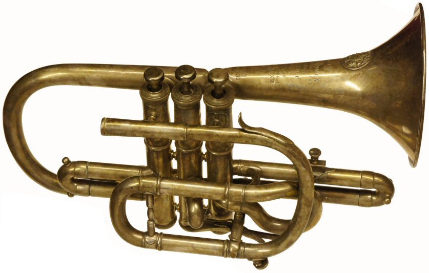 Higham Cornet C1920. Serial number 61388. Restoration project. Valves are tight so it will play when restored. Instrument only. Price £100.00