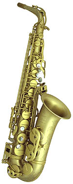 Mauriat Swing-55 Alto Sax. Centered & focused sound. Bronze body with matt brass lacquered bell. Standard compact flared bell. White pearl key touches. Hand engraved bell