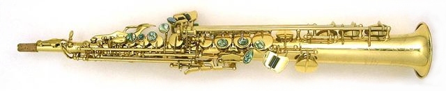 Mauriat PMSS-64DK Soprano Sax. Gold lacquer. Abalone shell key touches. Hand engraved. Straight and angled necks. Warm American Sound                      