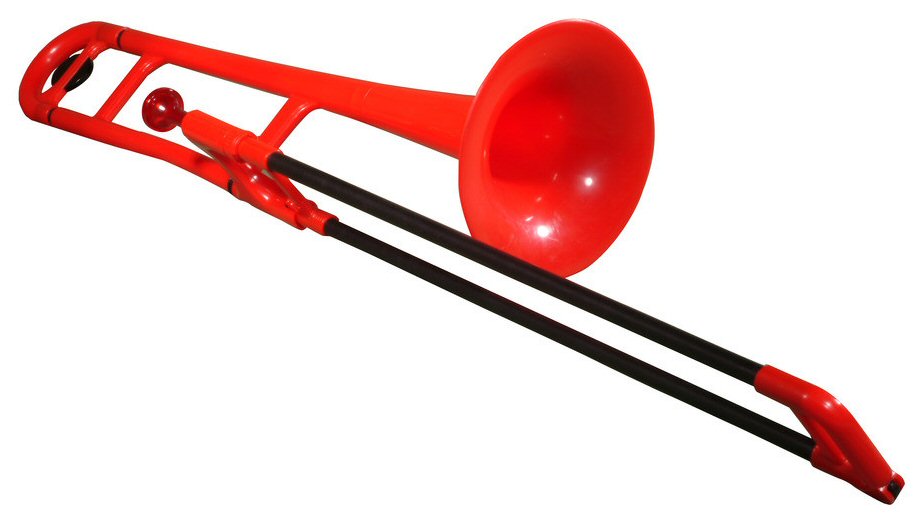 pBone. Red Plastic Trombone