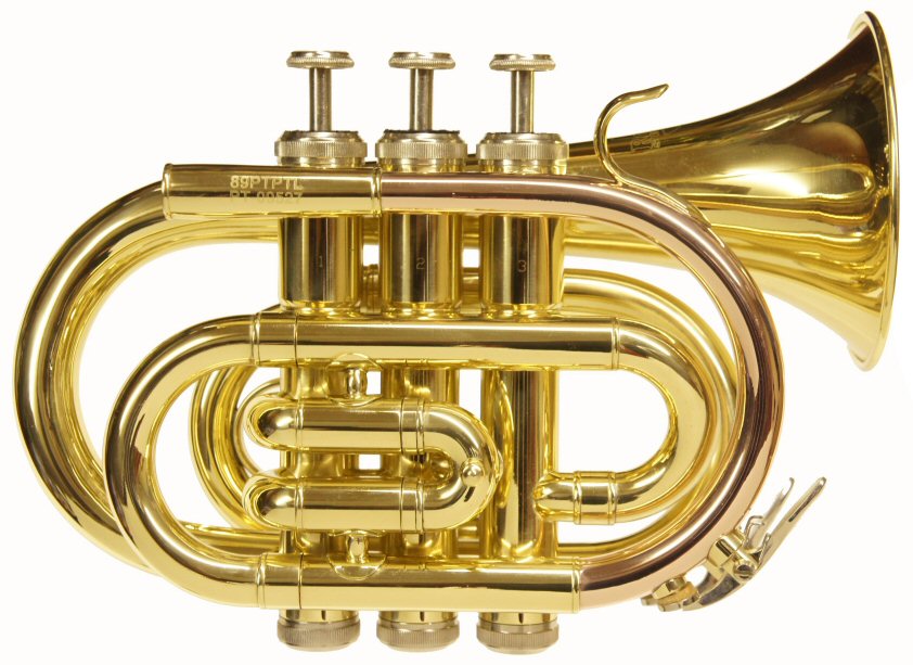 Rosetti Pocket Trumpet. Outfit includes case & mouthpiece