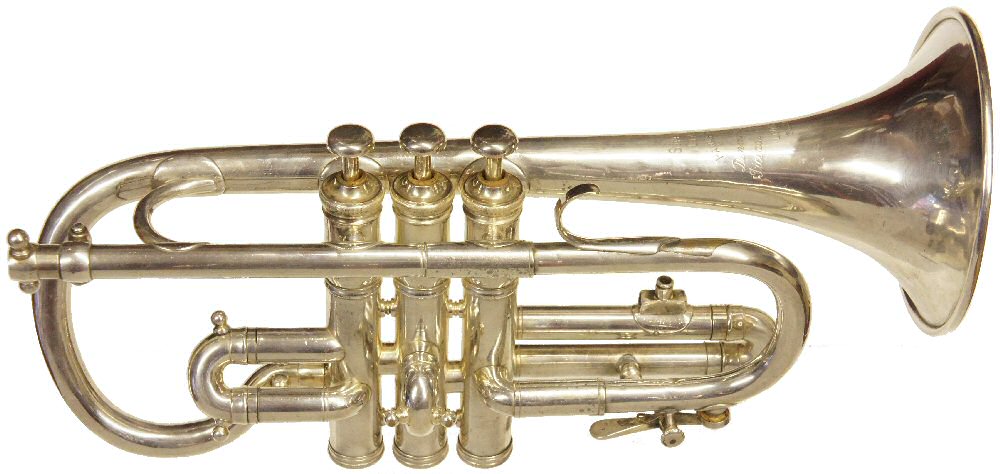 Vintage Hawkes Soprano Cornet C1921