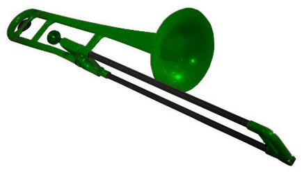 pBone. Green Plastic Trombone
