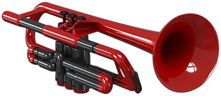 pTrumpet Red Plastic Trumpet