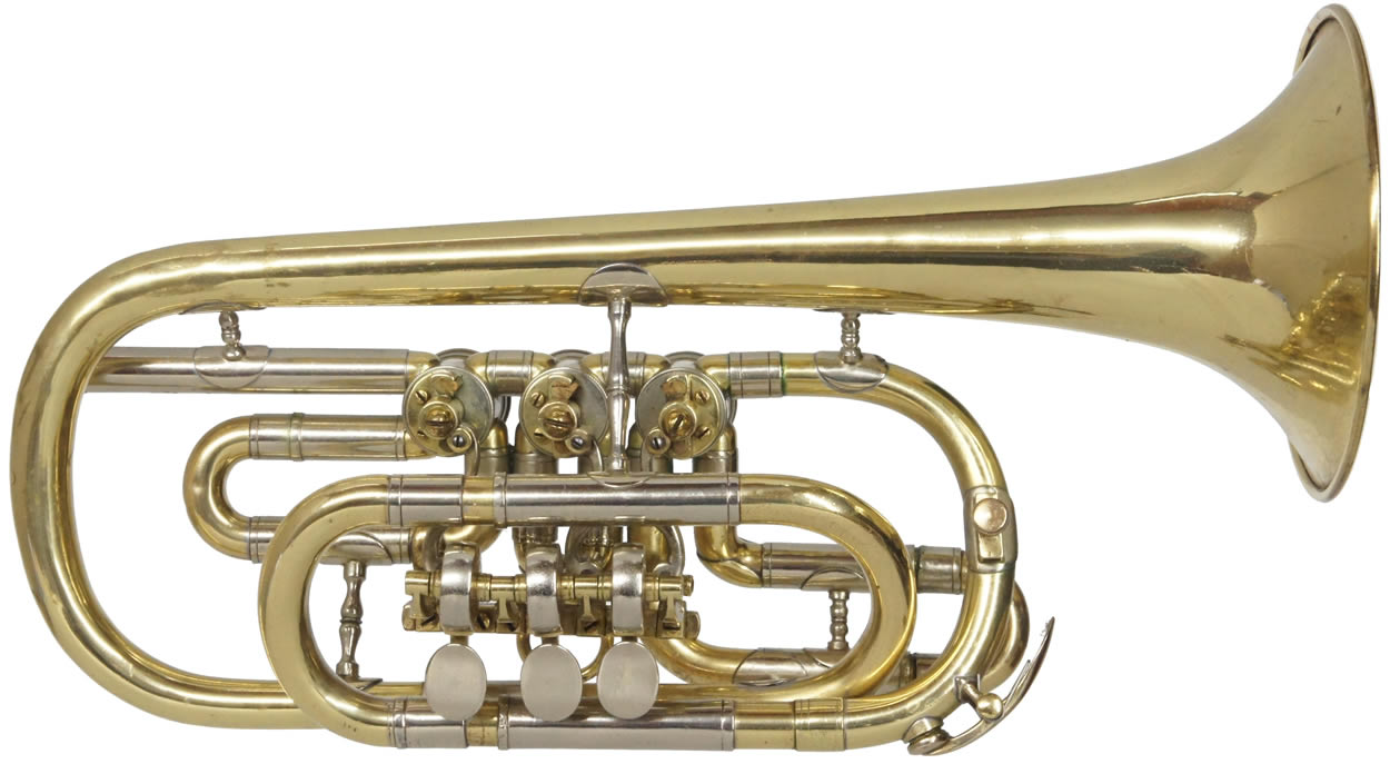 Vintage Marcel Auguste Raoux Rotary Valve Cornet